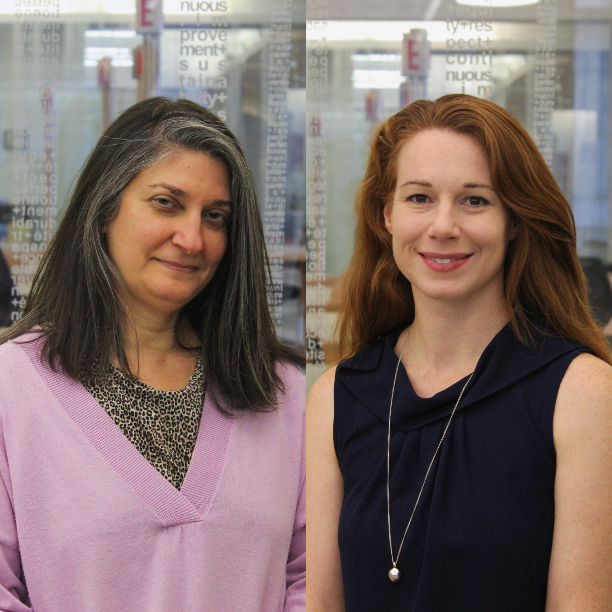 Quebec student recruiters Tamara (left) and Heather (right).